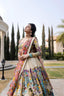 Hand Work kalamkari design lehenga choli