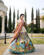 Hand Work kalamkari design lehenga choli