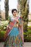 kalamkari work lehenga choli semi stitched